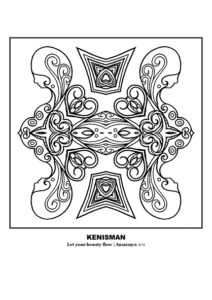 Beautiful adult coloring page