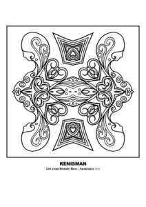 Beautiful adult coloring page