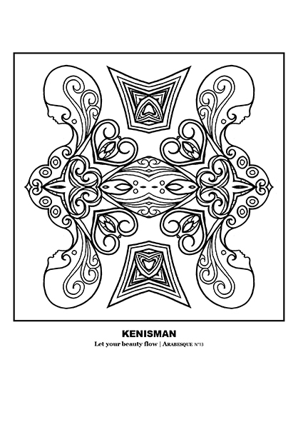 Beautiful adult coloring page